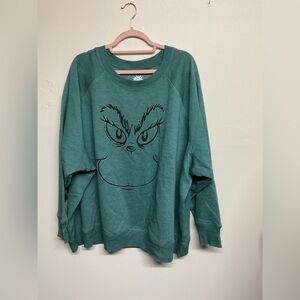 Dr. Seuss The Grinch Teal Sweatshirt